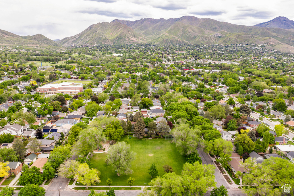 Bird's eye view of mountains