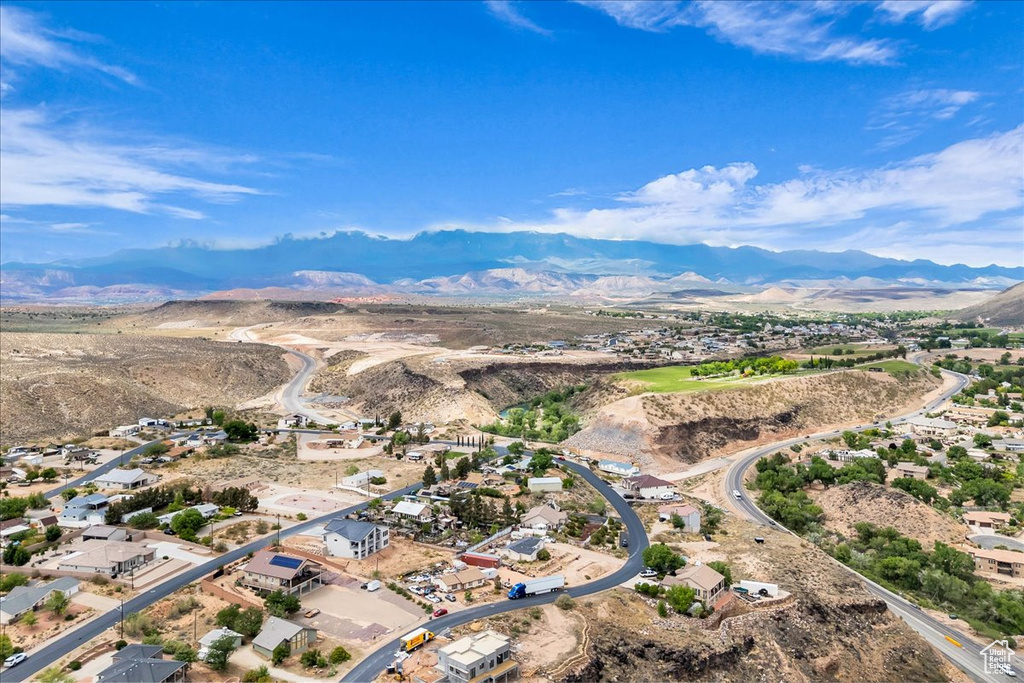 Aerial view of mountains