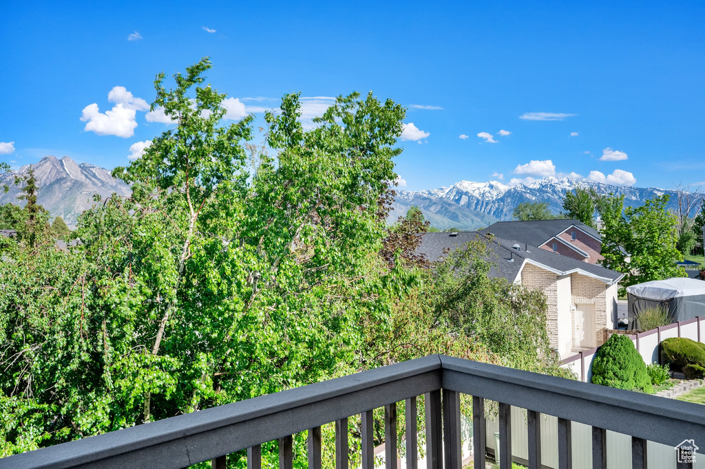 View of mountain background