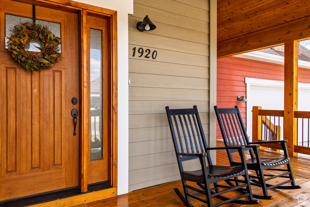 View of entrance to property