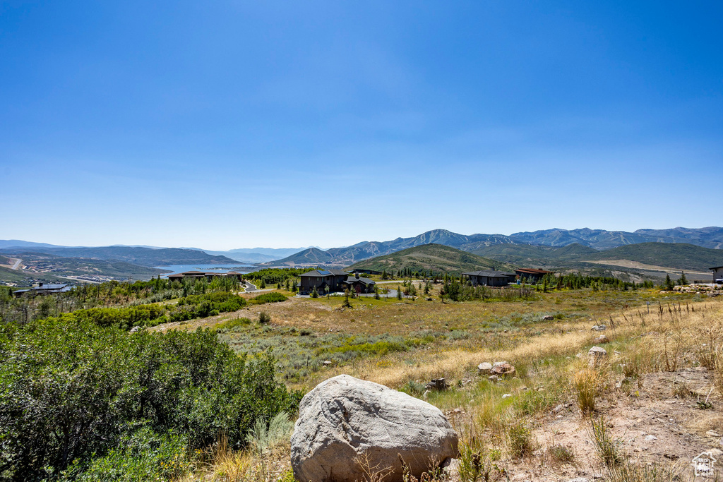 View of mountain background