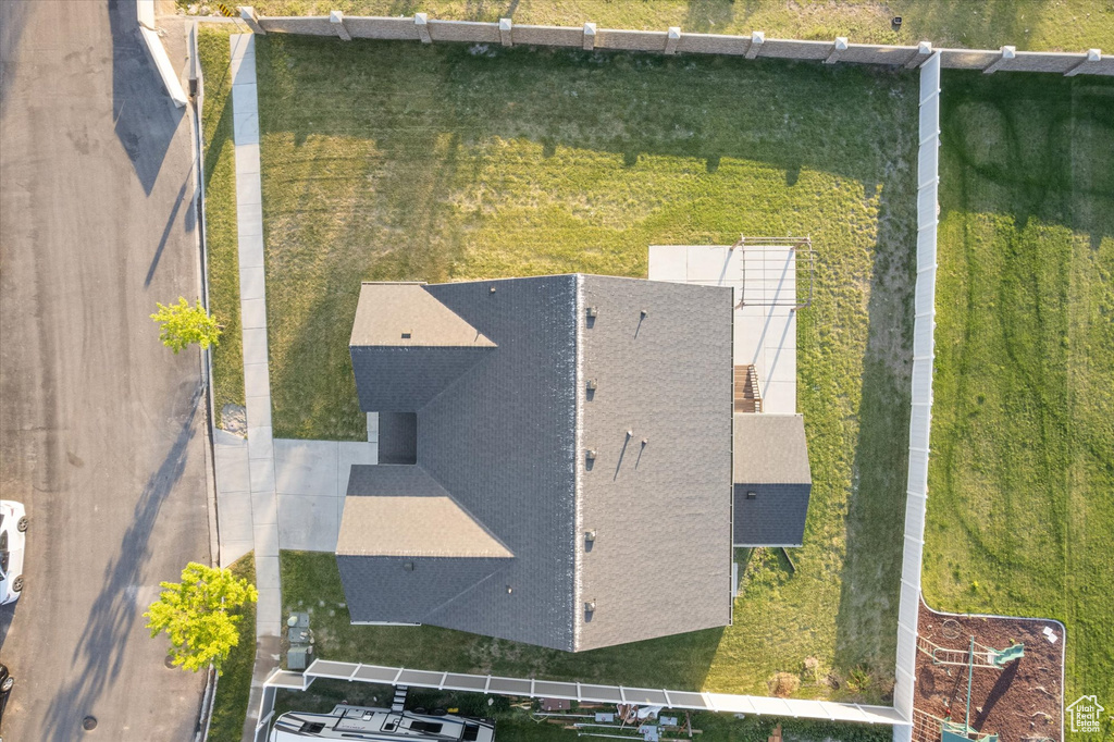 View from above of property