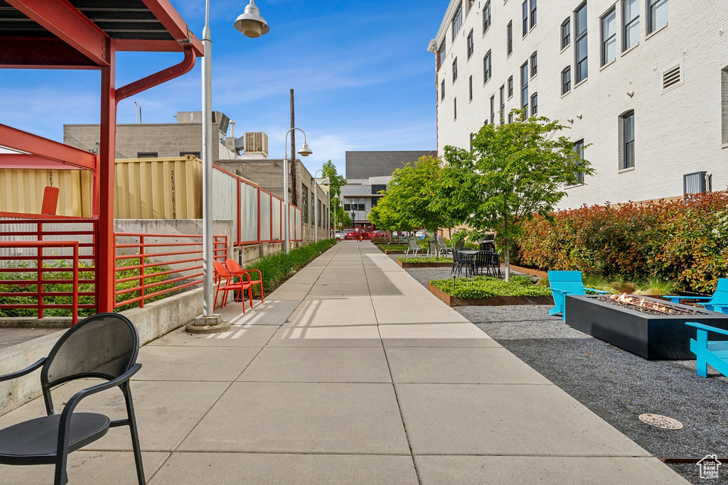 View of home's community with a patio