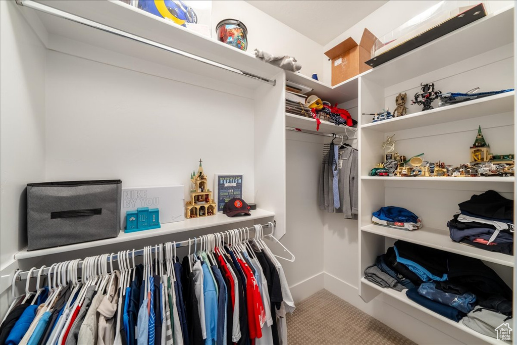 View of spacious closet