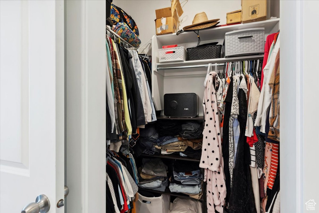 View of spacious closet