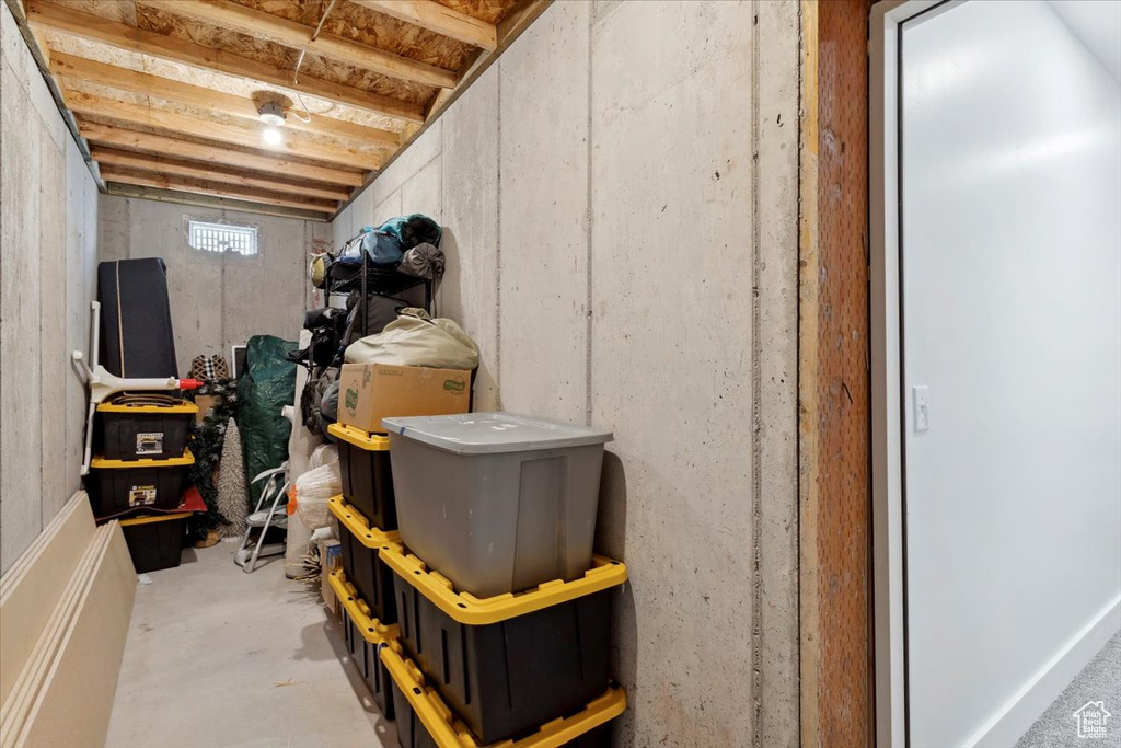 View of storage area