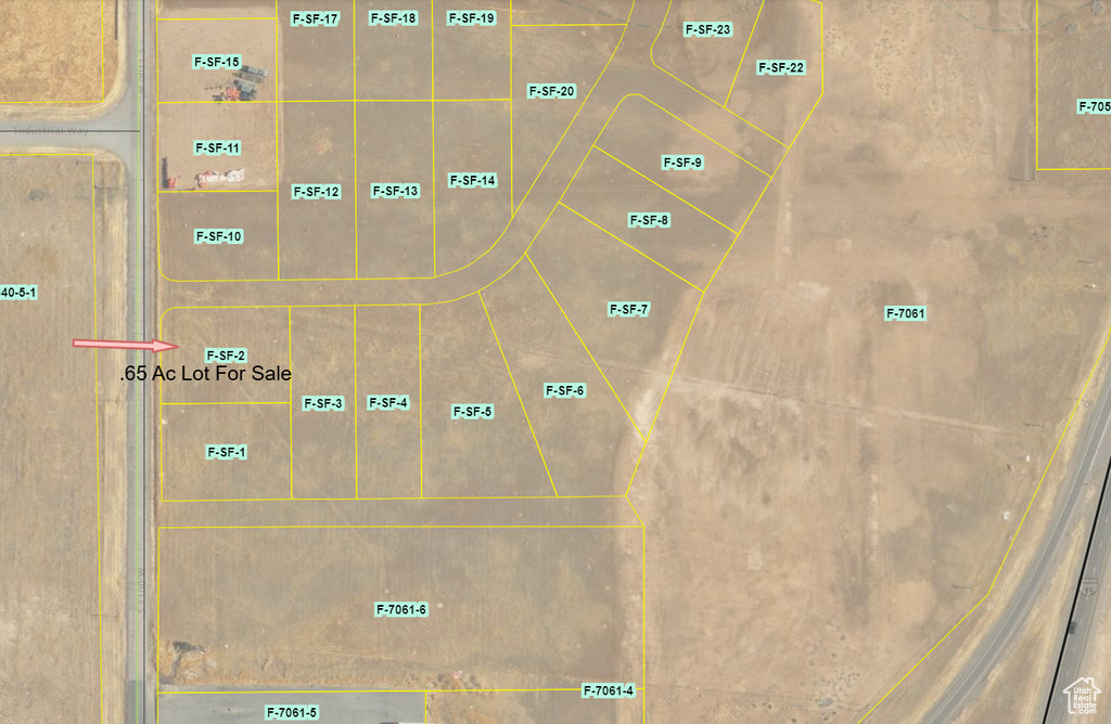 Map / location with property boundaries highlighted