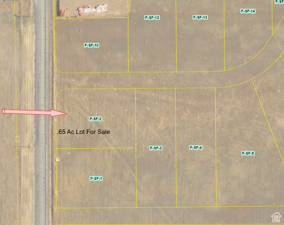 Map of property location featuring property parcel outlined