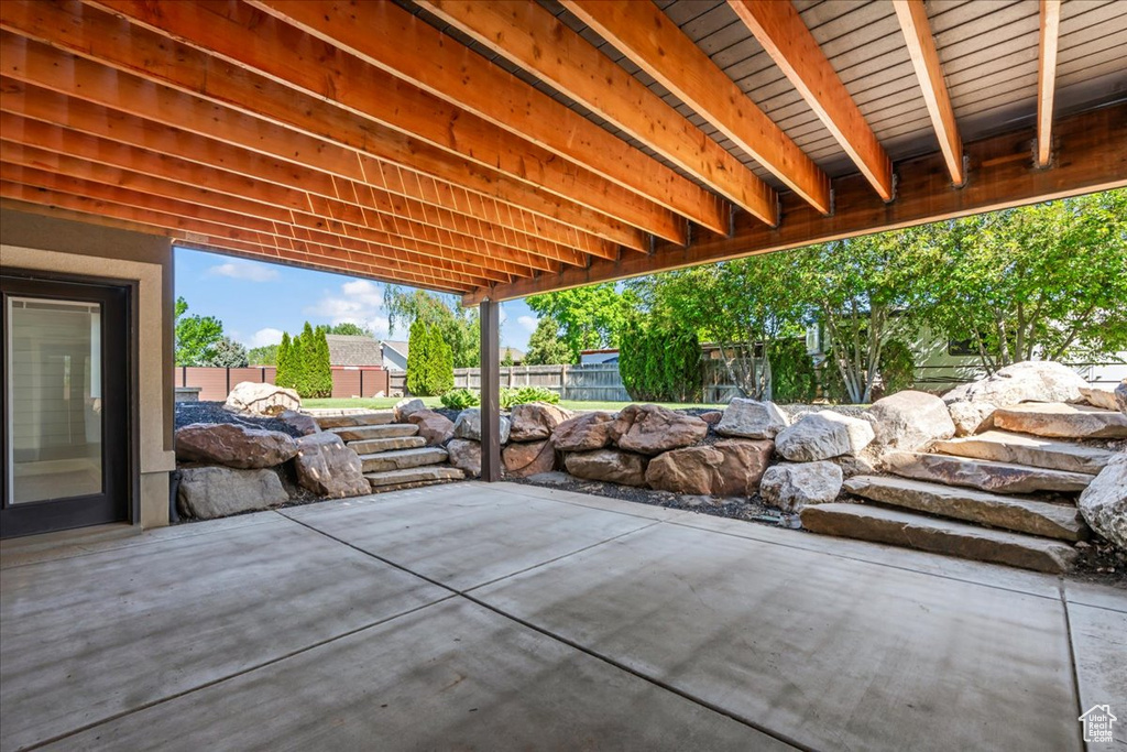 View of patio / terrace featuring a fenced backyard