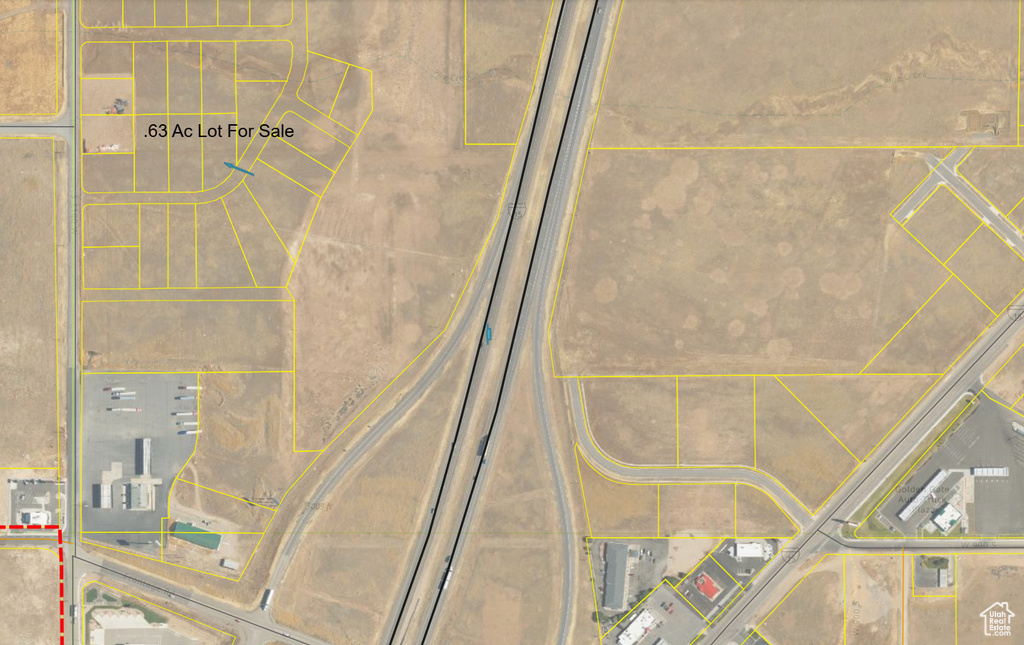 Aerial view of property's location