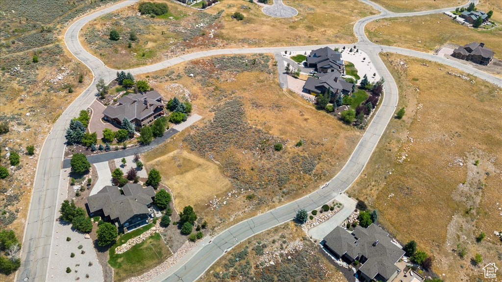 Aerial overview of property\\\'s location featuring nearby suburban area