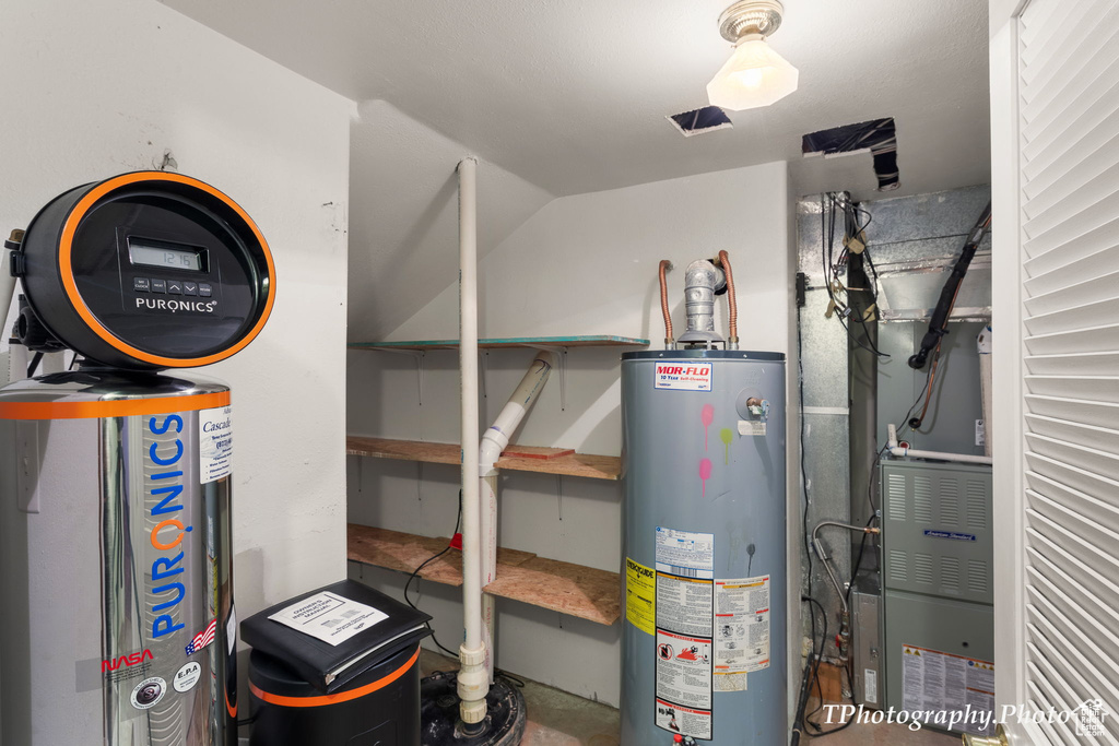 Utilities featuring water heater