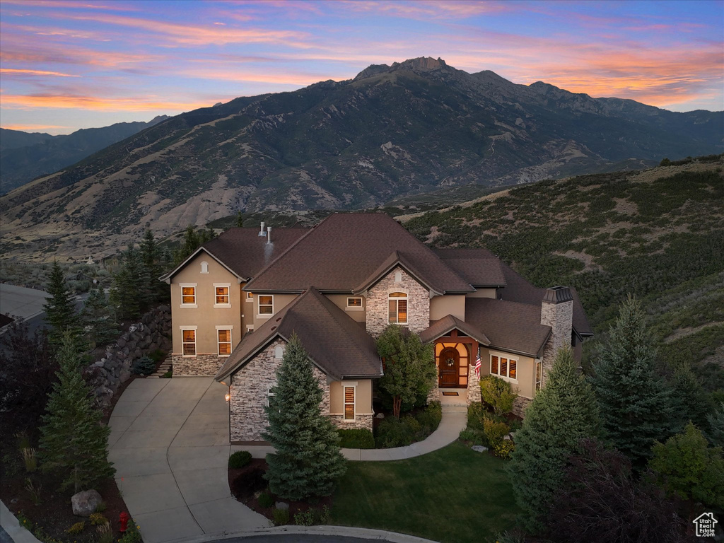 View of mountain background