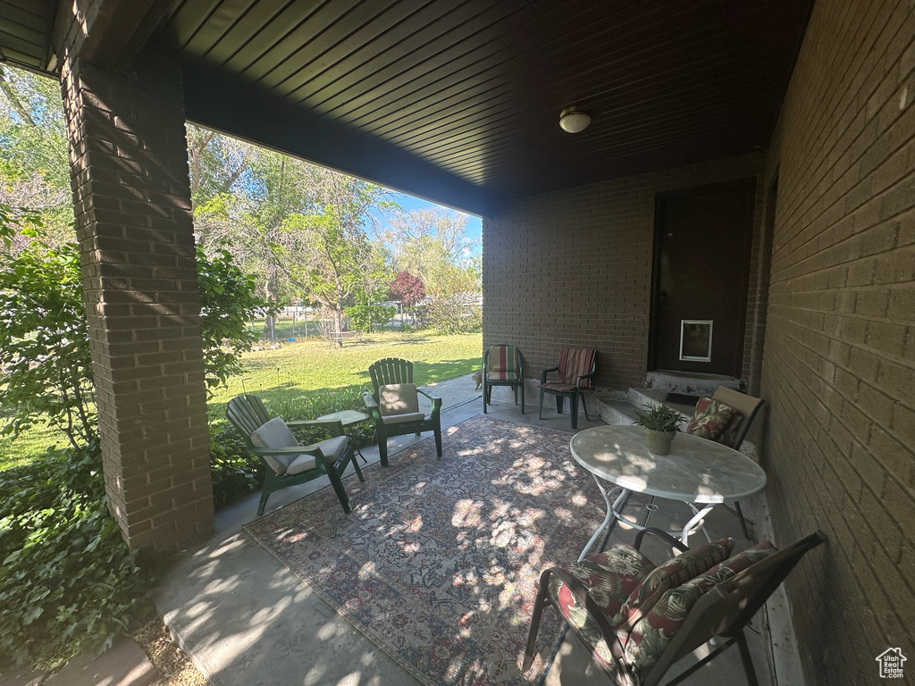 View of patio