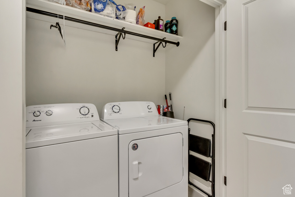 Laundry area featuring washer and dryer