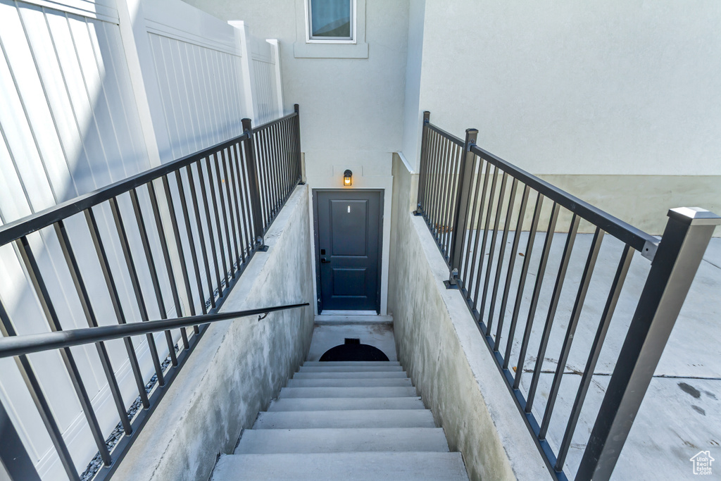 View of stairs