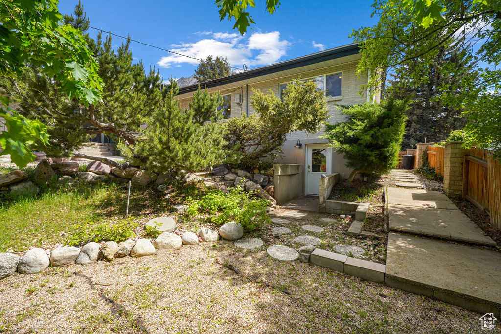 View of yard with a patio area