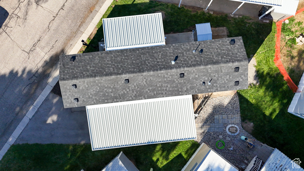 View from above of property