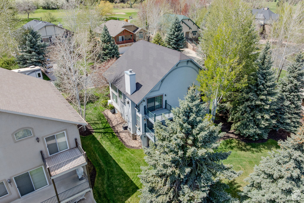 View from above of property