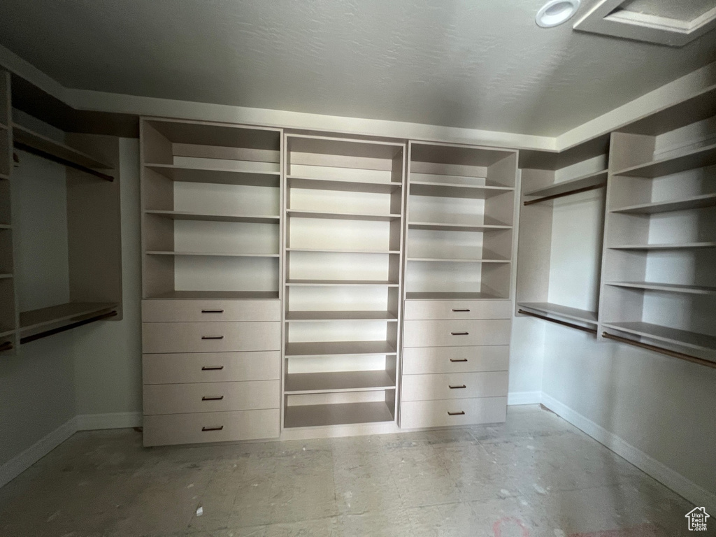 View of spacious closet