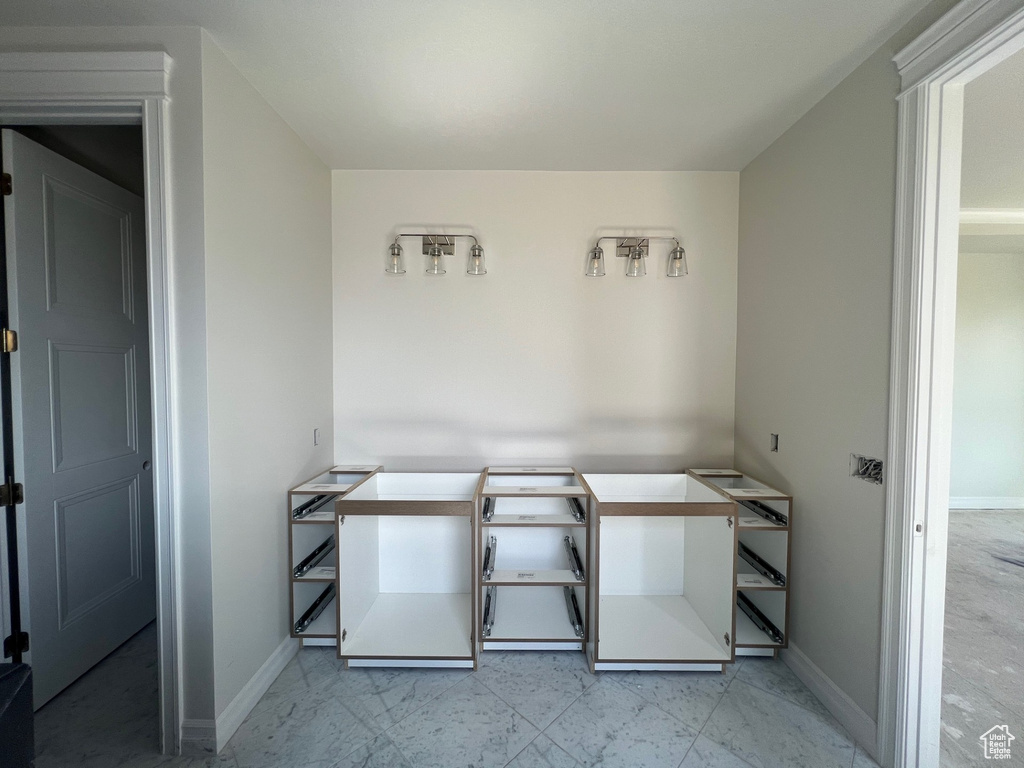 Interior space with baseboards