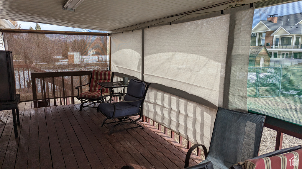 View of wooden terrace