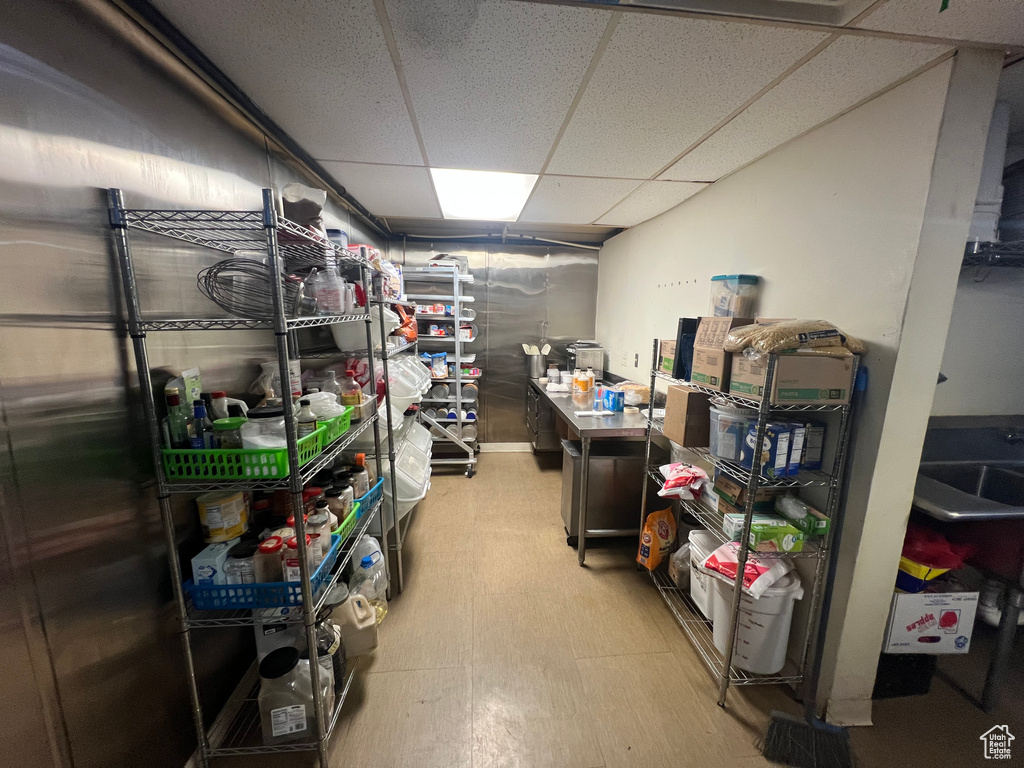 View of storage room