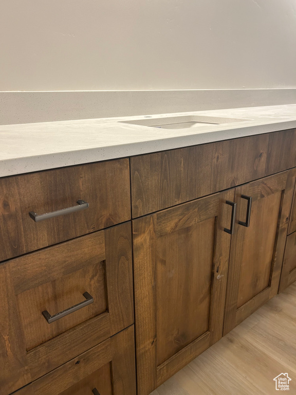 Detailed view of wood finished floors