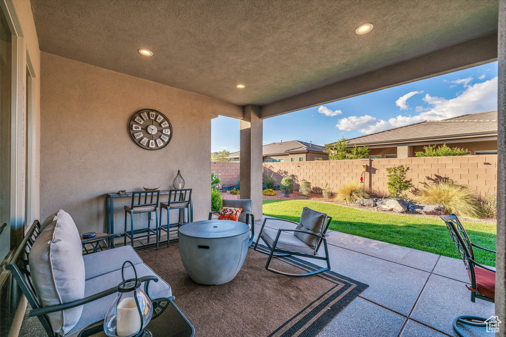 View of patio