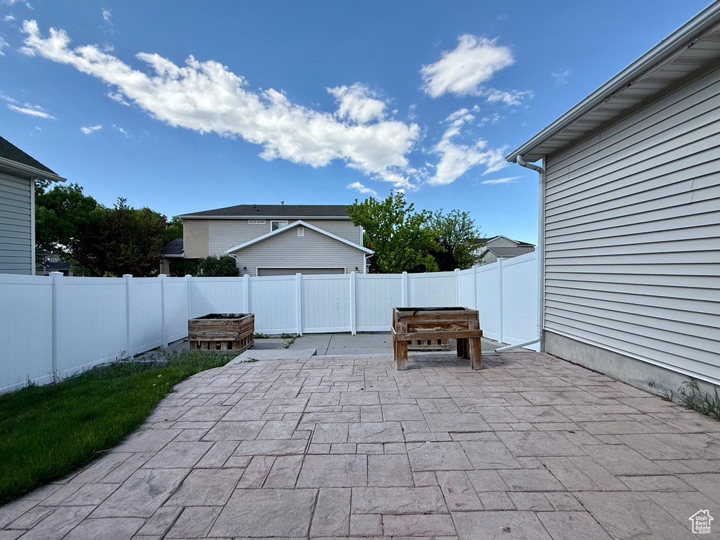 View of patio / terrace with a fenced backyard
