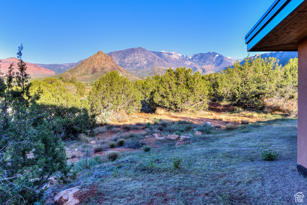 View of mountain background