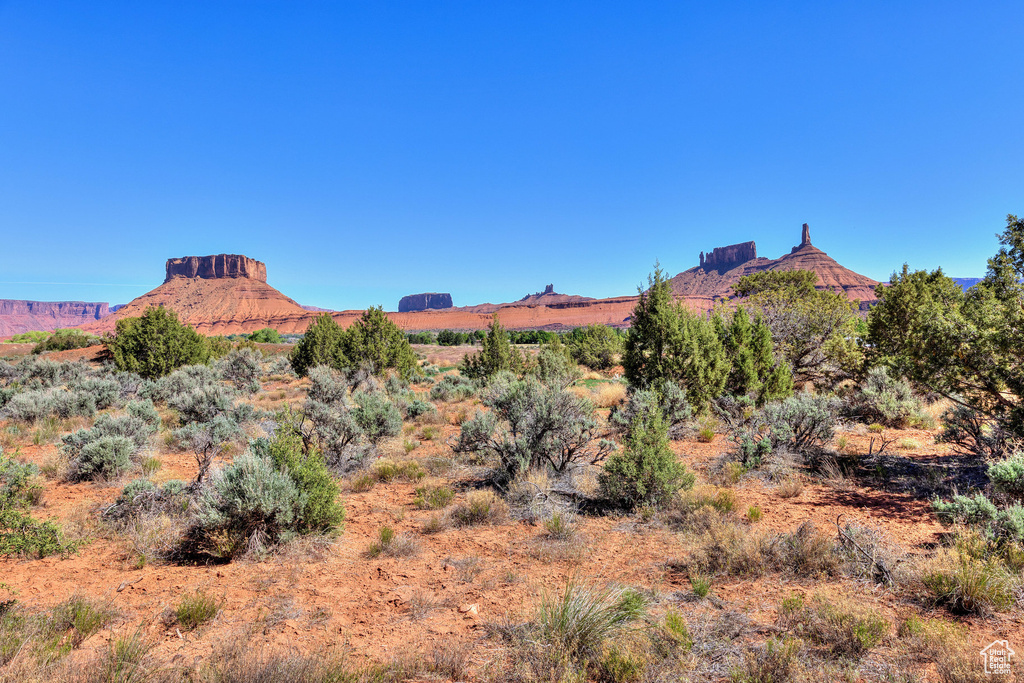 View of mountain background