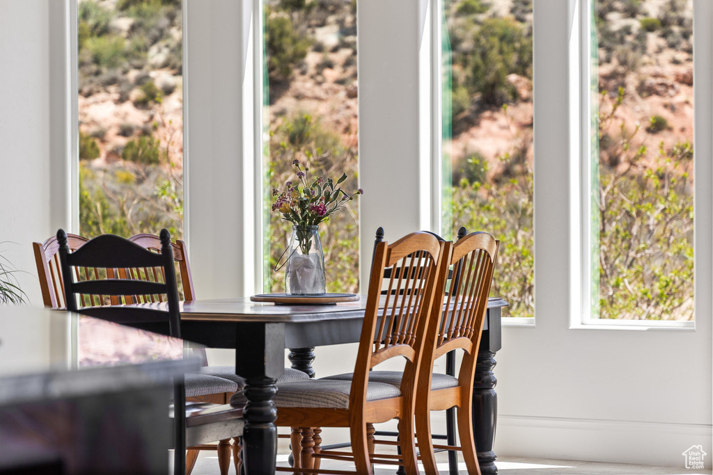 View of dining area
