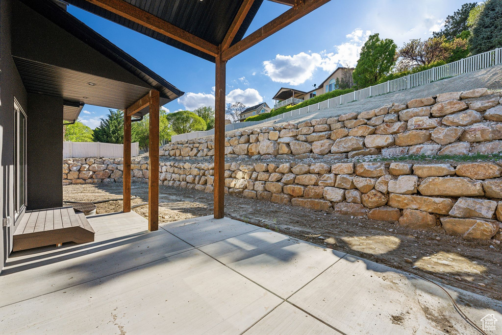 View of patio / terrace with a fenced backyard