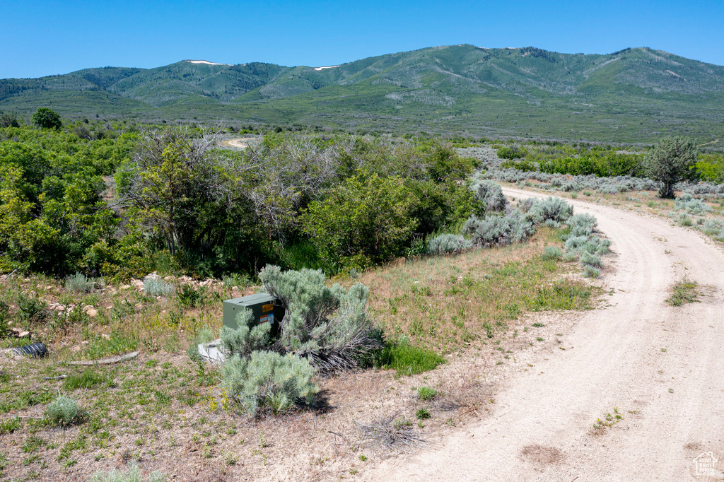 View of mountain backdrop