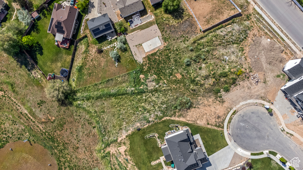 Aerial overview of property\\\'s location with nearby suburban area
