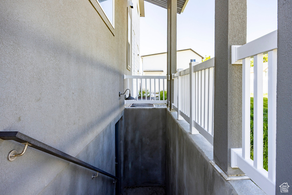 View of stairway