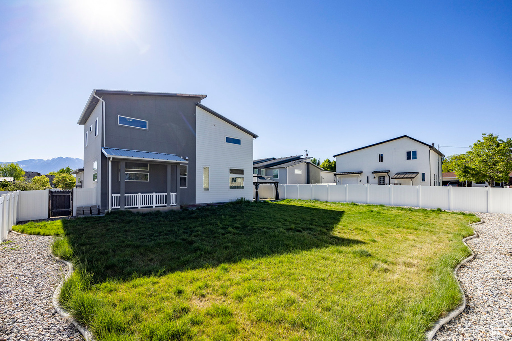 View of rear view of property