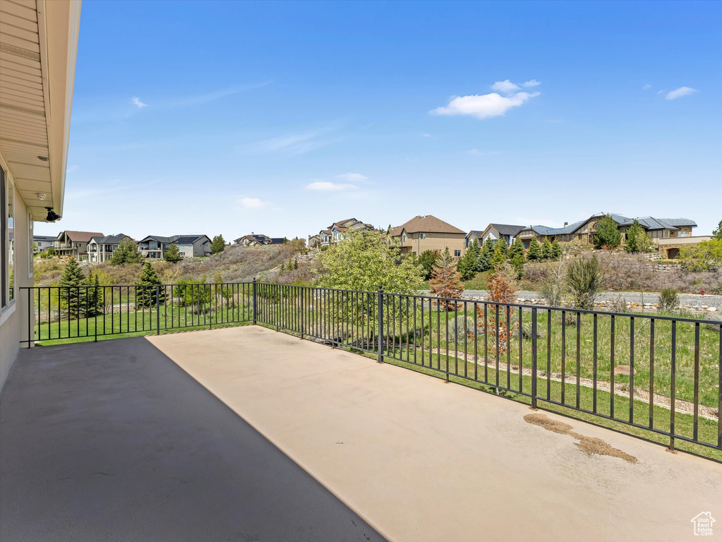 View of patio with a residential view