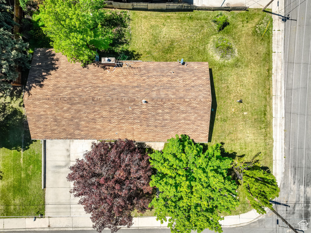 View from above of property