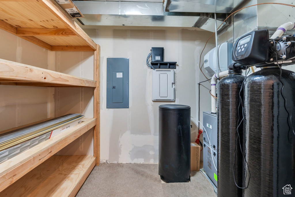 Utility room featuring electric panel
