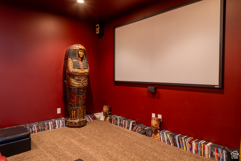 View of carpeted cinema