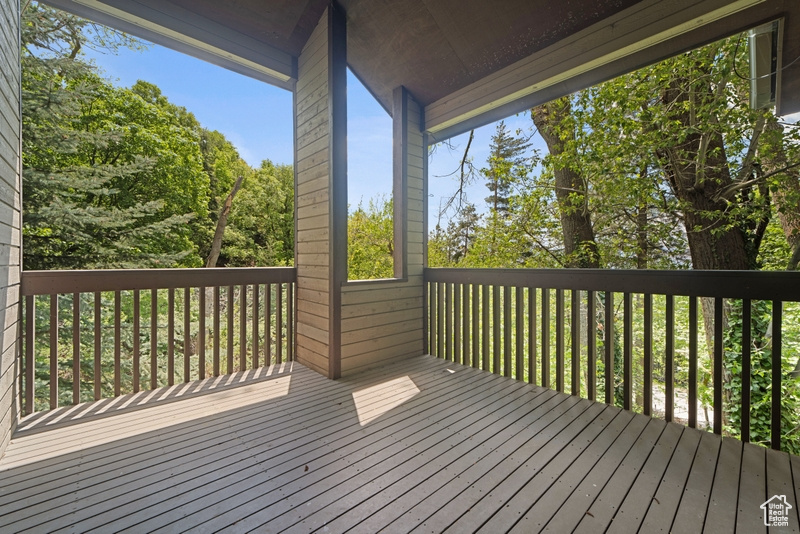 View of deck