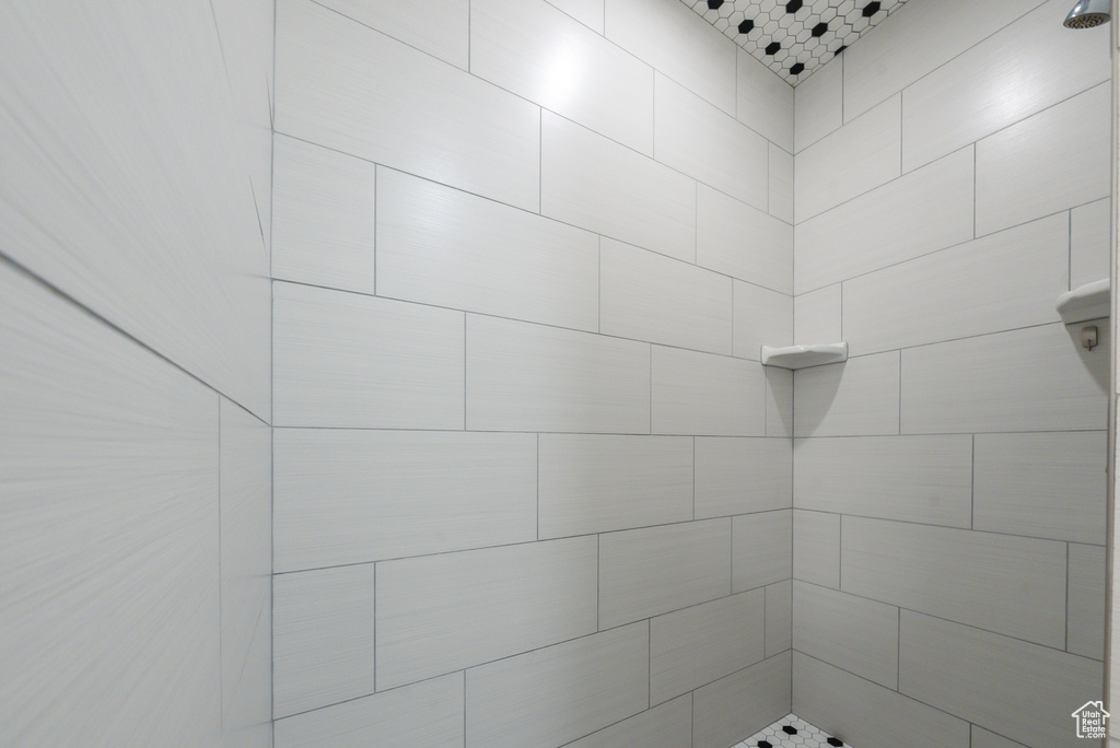 Full bathroom featuring a tile shower