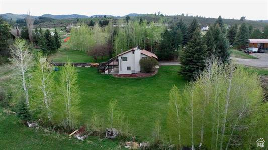 View from above of property