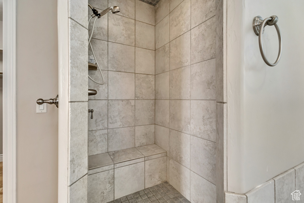 Full bathroom with a stall shower