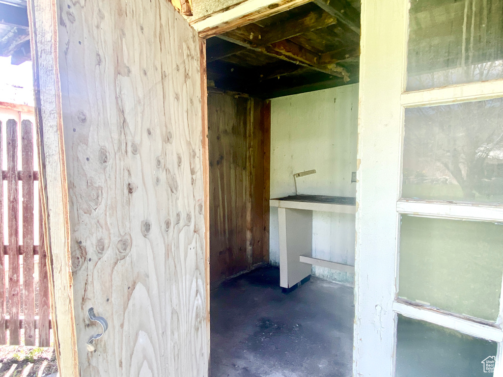 View of basement
