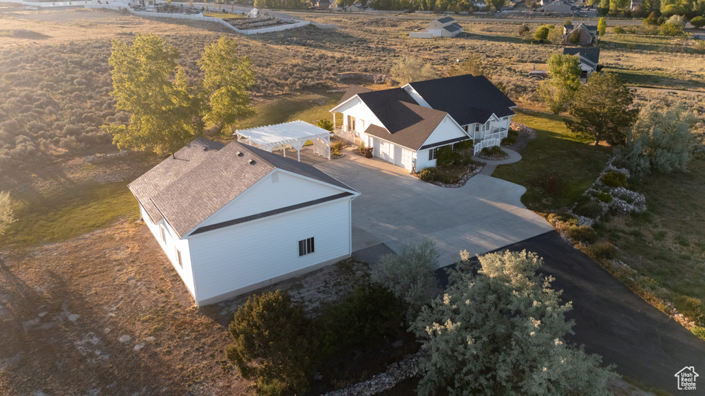 View from above of property