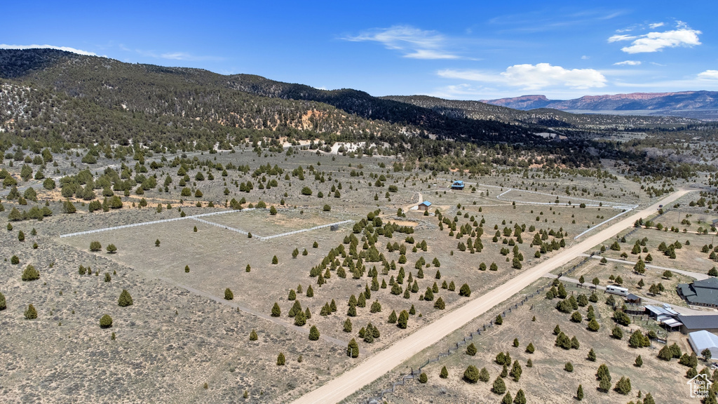 View of rural area featuring a desert landscape and mountains