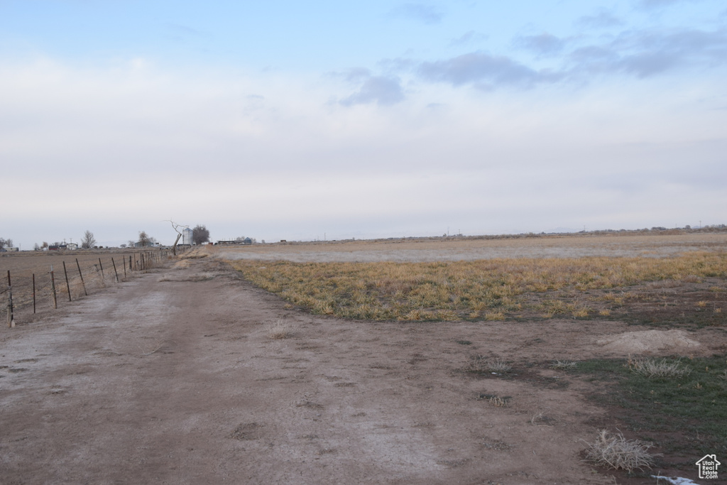 View of road with a rural view